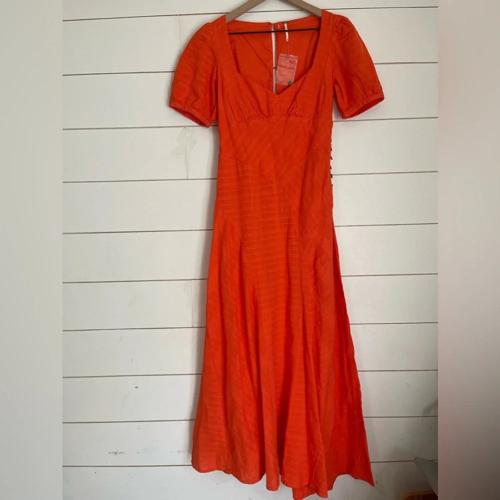 NWOT free people catch the light midi dress - Picture 9 of 11